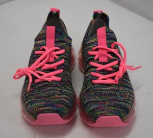 Zapatillas sin cordones AU Air Underground tejidas multicolor rosa tejido Anya para mujer talla 9 - Imagen 1 de 11