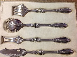 Vintage R. Perrineau PAU Sterlingsilber Horderve 4 Stück Set Frankreich - Bild 1 von 5