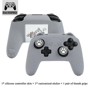 GeekShare Cat Paw Controller Skin Grips Set for Switch Pro-Anti-Slip Silicone - Picture 1 of 19