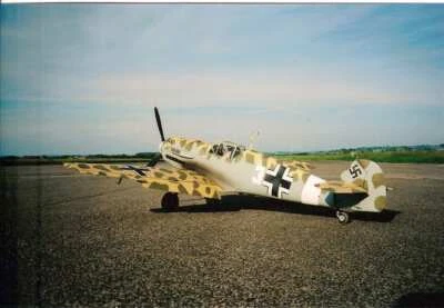Messerschmitt Bf109E 68" scala radiocomandata MODELLO AEREO PIANO - Brian Taylor - Immagine 1 di 2
