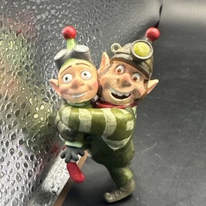 2012 Hallmark Disney's Prep and Landing Elf Brothers Wayne and Noel Ornament - Picture 1 of 7