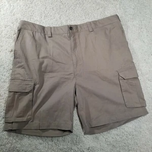 Essentials Grande y Alto Hombre Informal Carga Corto Talla 44 Cintura Elástica Caqui Oscuro - Imagen 1 de 11