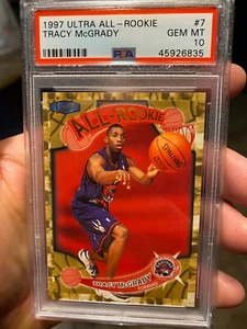 ~NEW CASE RARE TOUGH GRADE PSA 10 ULTRA ALL ROOKIE TRACY McGRADY 1997 NEVER SEE - Picture 1 of 2