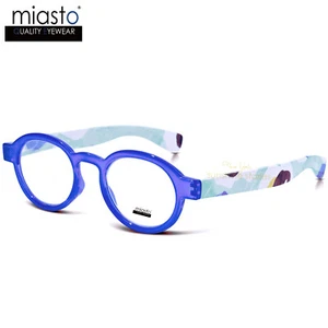 GAFAS DE LECTURA REDONDAS OVALADAS MIASTO COLOR AZUL~MEDIANAS~RX QTY HECHAS EN TAIWAN+1,75 - Imagen 1 de 4