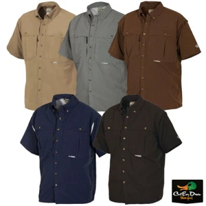 NEW DRAKE WATERFOWL SHORT SLEEVE VENTED SOLID WINGSHOOTER'S SHIRT - Picture 1 of 6
