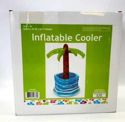 Enfriador inflable palmera en piscina enfriador juguetes 1 pieza 24" ancho 48" alto Foto 1 de 4