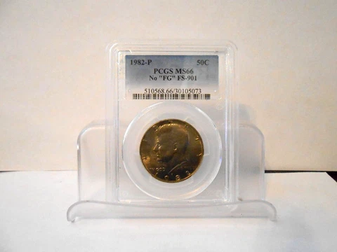 1982-P PCGS MS66 No "FG" FS-901! Only 89 Minted! 13 Graded Higher! Free Shipping Cover