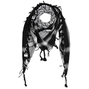 Mundschutz Palituch schwarz weiß Palästinenser Arafat Pali Halstuch Schal Stola - Bild 1 von 12