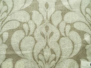 RICHLOOM TROUSSEAU PAISLEY FLAX/RAYON UPHOLSTERY FABRIC 17"X17" - Picture 1 of 10