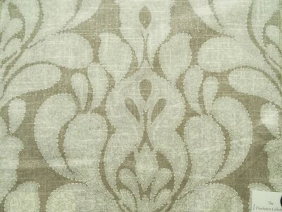 RICHLOOM TROUSSEAU PAISLEY FLAX/RAYON UPHOLSTERY FABRIC 17"X17" - Image 1 of 2