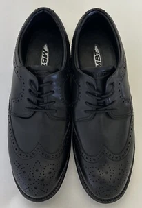 MBT Boston Wingtip Oxford Shoes Mens Size 9-9.5 Black Leather  Lace Up - Picture 1 of 8