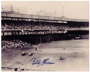 1951 "Shot Heard 'Round the World" 8x10 Photo Signed by Bobby Thomson - Picture 1 of 1