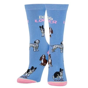 Cool Socks Dog Lover Womens Crew Length Funny Graphic Print- Large - Picture 1 of 9