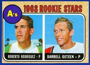 1968 Topps Baseball # 199 Oakland Athletics Rookie Stars EXMT OFF CENTER - Bild 1 von 2