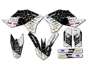 2009-2015 SX 65 RACE SERIES White Senge Graphics Kit Compatible with KTM - Picture 1 of 4