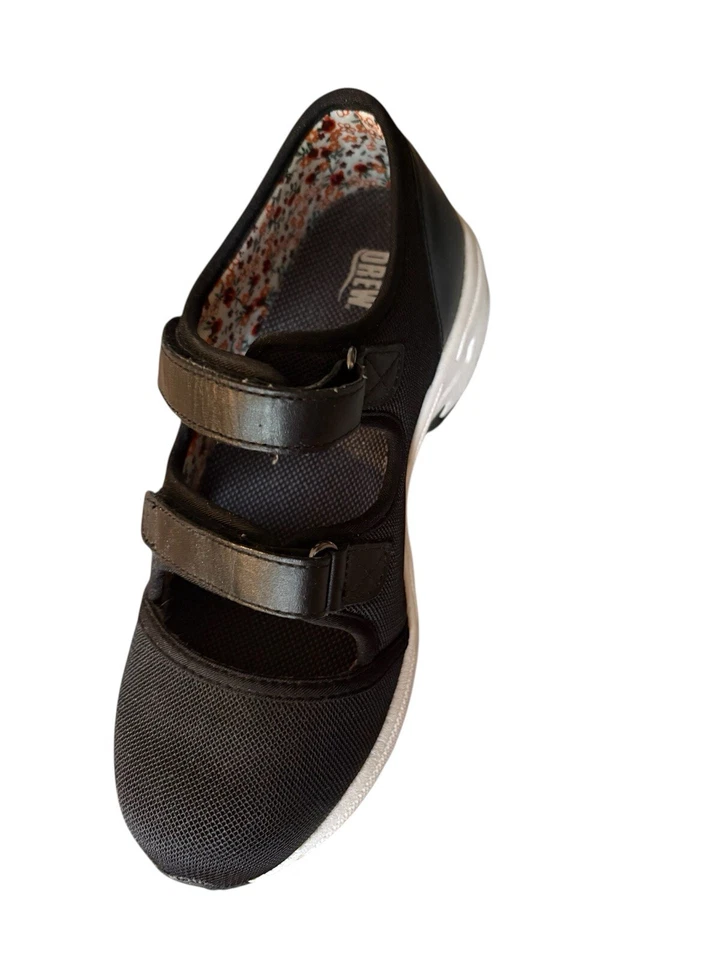 Drew Shoes Comfort Womens Solo Black Size 8 WW- Sports Mesh 2 Straps - Image 1 of 4