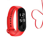 Ladie's Touch Screen Fitness Tracker Digital Sports Watch - New - Red