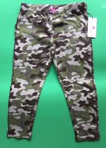 Pink Chicken Green Camo Pants Capri Leggings Elastic Waist Size 5 Years O1260 - Picture 1 of 5