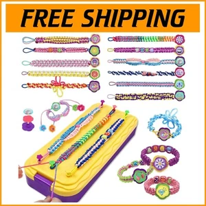 DIY Friendship Bracelet Maker for Girls - 16 Patterns & 30 Stickers Included! - Picture 1 of 11