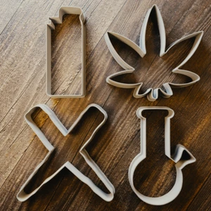 Weed Cookie Cutter Collection - Smoking Biscuit Cutters - Weed Cookies - Picture 1 of 5