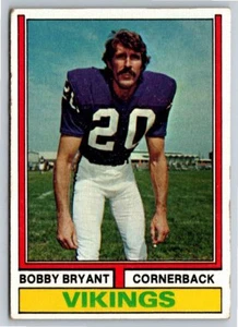1974 Topps #30 Bobby Bryant Minnesota Vikings - Imagen 1 de 2