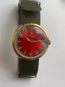 VINTAGE RARE HERREN WIRST UHR JUNGHANS VERGOLDET 17 JEWELS GERMANY CAL G72 620 - Bild 1 von 16