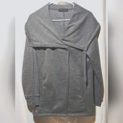 Chaqueta para mujer Bagatelle de gran tamaño con cuello gris polar cierre a presión medio Foto 1 de 4