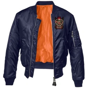 Herren Männer Bomberjacke Rockn Roll Rockabilly oldschool Fliegerjacke men jacke - Bild 1 von 7
