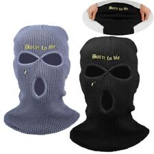 Winter Knitted Windproof 3 Hole Balaclavas Full Face Cover Ski Mask Neck Warmer