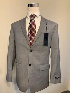 Marc New York Herren grau gestreift Modern Fit Anzug 38S, Hose 31W 34L, 2-teilig - Bild 1 von 11