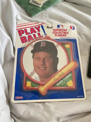 MLB Baseball Play Ball Superstar Collectible Plaque Roger Clemens Cover