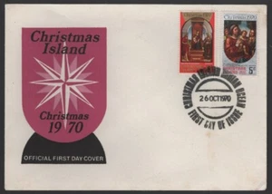 1970- Christmas Island Xmas CHRISTMAS Unused FDC - Imagen 1 de 1