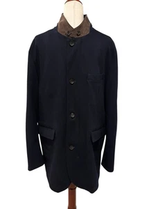 Brooks Brothers Loro Piana Storm System Brookstorm Overcoat Navy Men’s Large - Picture 1 of 12