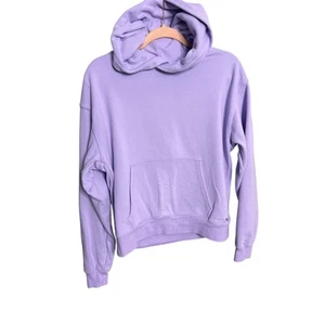 Aritzia TNA Cozy Fleece Hoodie Light Iris Purple Medium Fit Pullover Comfort - Picture 1 of 10