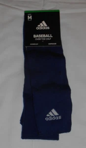 NUEVO ADIDAS AZUL MARINO BÉISBOL SOBRE LA PANTORRILLA CALCETINES UNIFORME ROPA UNISEX MEDIANO - Imagen 1 de 4