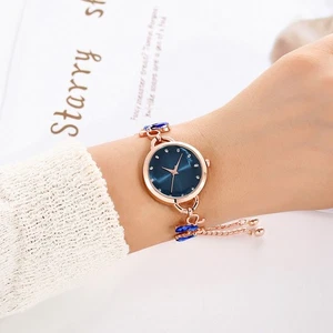 Adjustable Bracelet Watch Comfortable Strap Watch Versatile Storage Solution - Picture 1 of 18