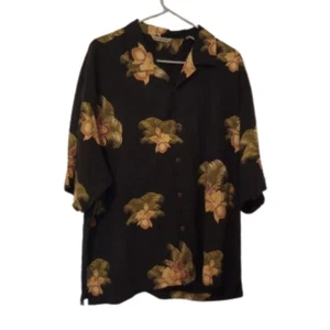 Tommy Bahama Seidentop Herren Gr. XL dunkelblau geblümt - Bild 1 von 6