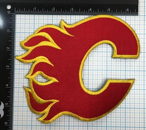 Parche oficial del equipo de hockey de la NHL 1989 Calgary Flames Willabee sin tarjeta - Imagen 1 de 2