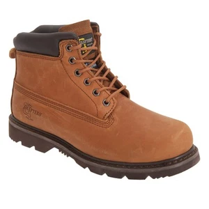 Grafters Botas de trabajo de cuero y acolchadas con 6 ojales para (DF553) - Imagen 1 de 1