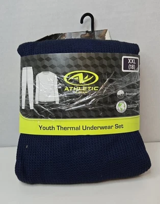 Juego de 2 piezas de ropa interior térmica con capas waffle Athletic Works Youth talla 18 XXL Foto 1 de 3