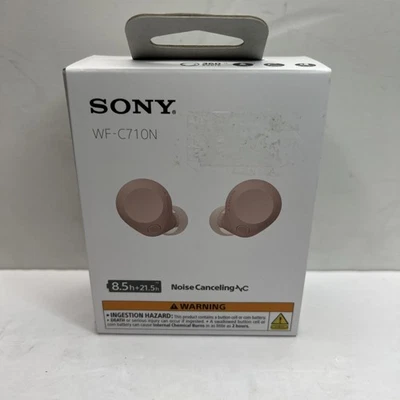 Sony WF-C710N True Wireless Noise Cancelling Bluetooth In-Ear Headphones Pink - Image 1 of 4