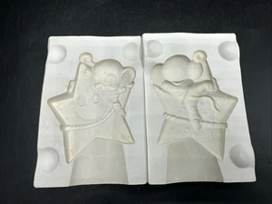 1981 Alberta's Ceramic Slip Casting Mold 4.5x3" #A-253 Smiling Star Mouse - Picture 1 of 9