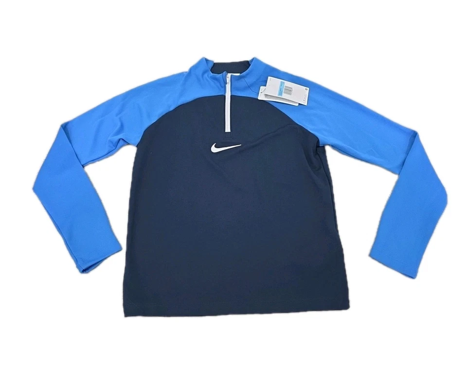 Nike Dri-Fit Academy Pro Drill 1/4 Zip Soccer Top Youth Medium Navy Blue DH9280