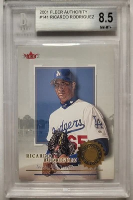 2001 FLEER AUTHORITY 141 ⚾️⚾️ RICARDO RODRIGUEZ SP /2001 NM-MT+ 8.5 BGS - Image 1 of 2