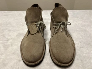 Clarks Originals Chukka Desert Boots Men's Size 11 M US Beige Suede Leather - Picture 1 of 8