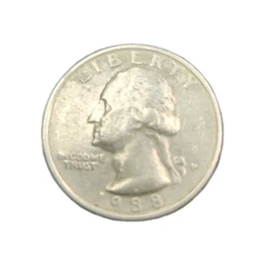 1988 P Washington Quarter Coin "IN" Error - Picture 1 of 3