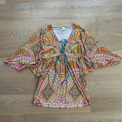 Túnica Capri Trina Turk Natación y Spa Cubrimiento Naranja Sherbet Grande Foto 1 de 4