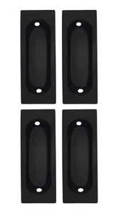 Tirador rectangular de latón macizo QCAA, 3”x1-1/8”x3/8", negro mate - Imagen 1 de 2