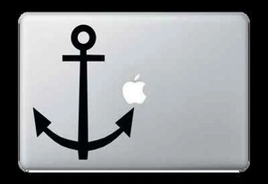 Shipping Anchor Sticker Apple Mac Book Air/Pro Dell Laptop Decal 1 - Picture 1 of 2