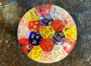 Calzacarte vintage Millefiori arte vetro stile Murano colorato soffiato a mano - Foto 1 di 6